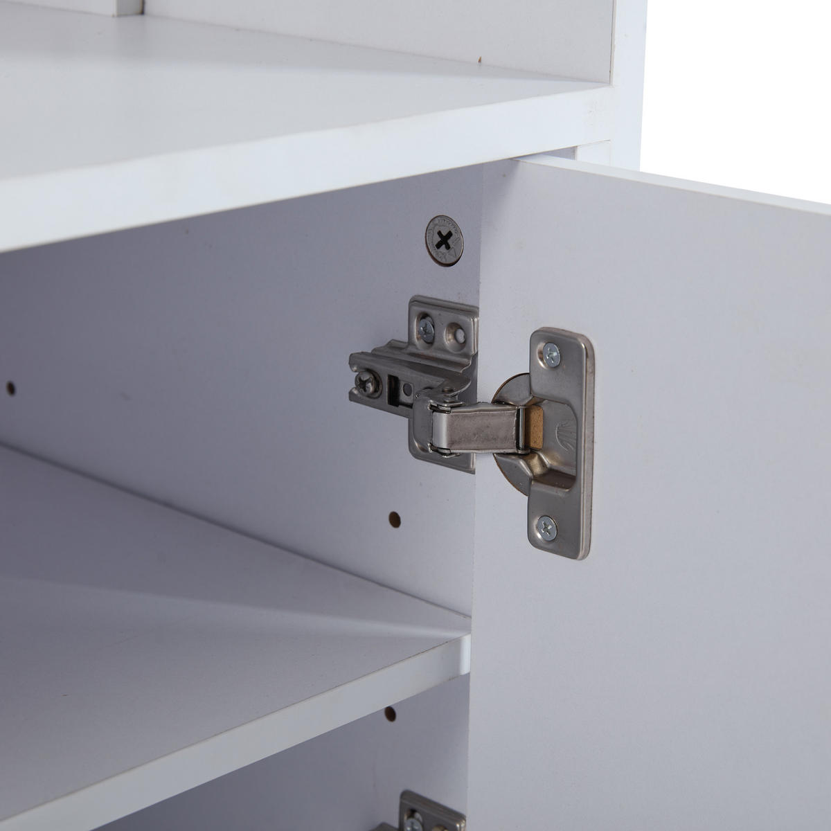 GARDEROBE in Weiß Dielenmöbel mit 4 Haken und Schuhbank für Eingangsbereich, B140.6/T32/H180cm - Weiß, Holzwerkstoff (140/180/32cm) - STILVORA