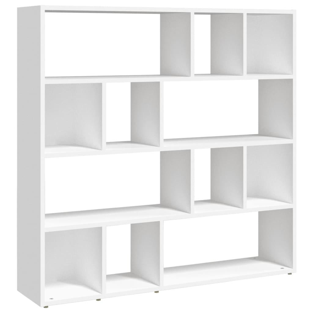 BÜCHERREGAL/RAUMTEILER Weiß 105x24x102 cm - Weiß, Holzwerkstoff (105/102/24cm) - furnicato