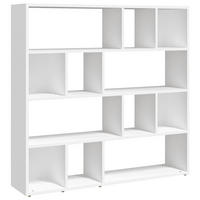 BÜCHERREGAL/RAUMTEILER Weiß 105x24x102 cm - Weiß, Holzwerkstoff (105/102/24cm) - furnicato