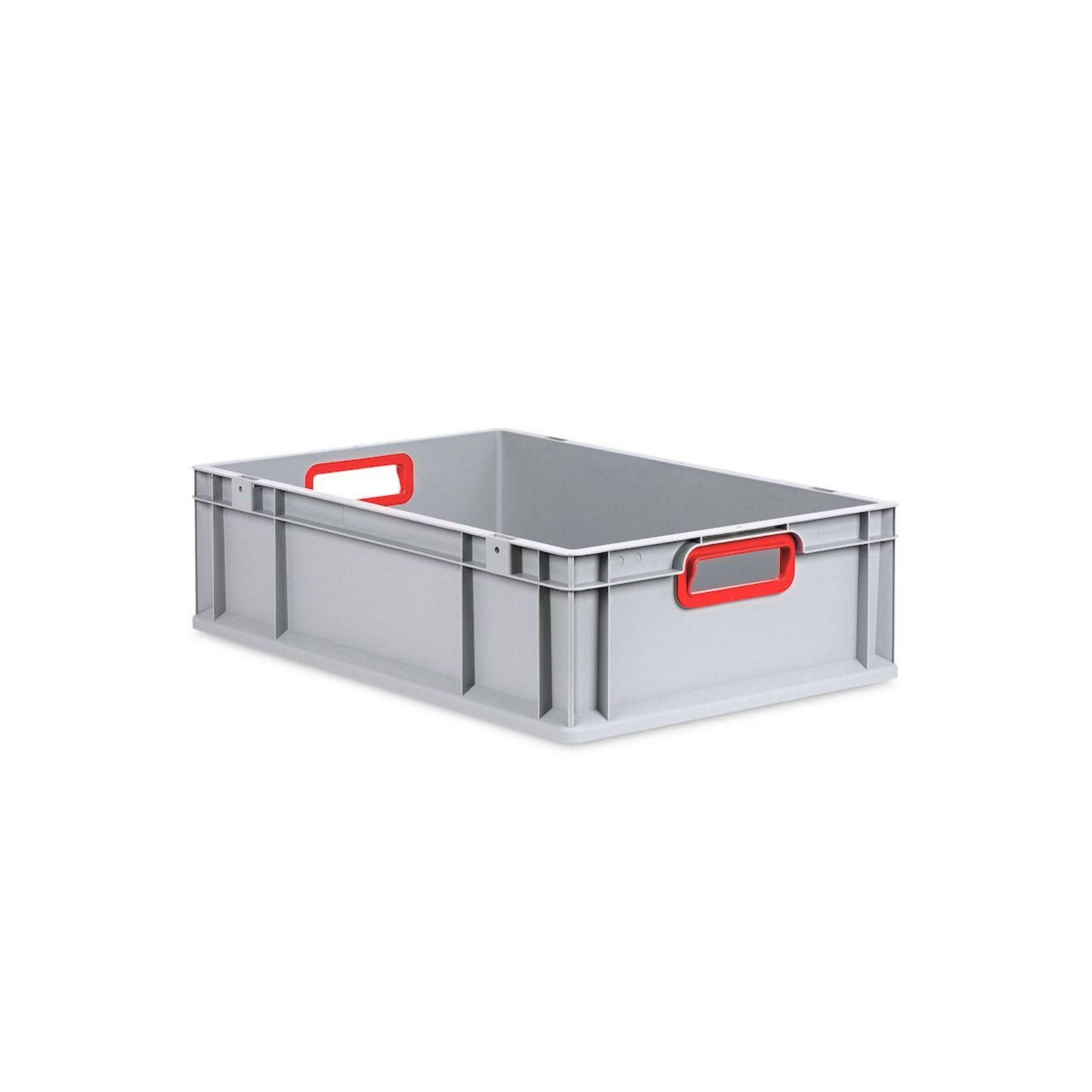 EUROBOX 5x Nextgen Color Mit Auflagedeckel 17x40x60cm Griffe Rot Offen - Rot, Kunststoff (40/17/60cm) - PROREGAL