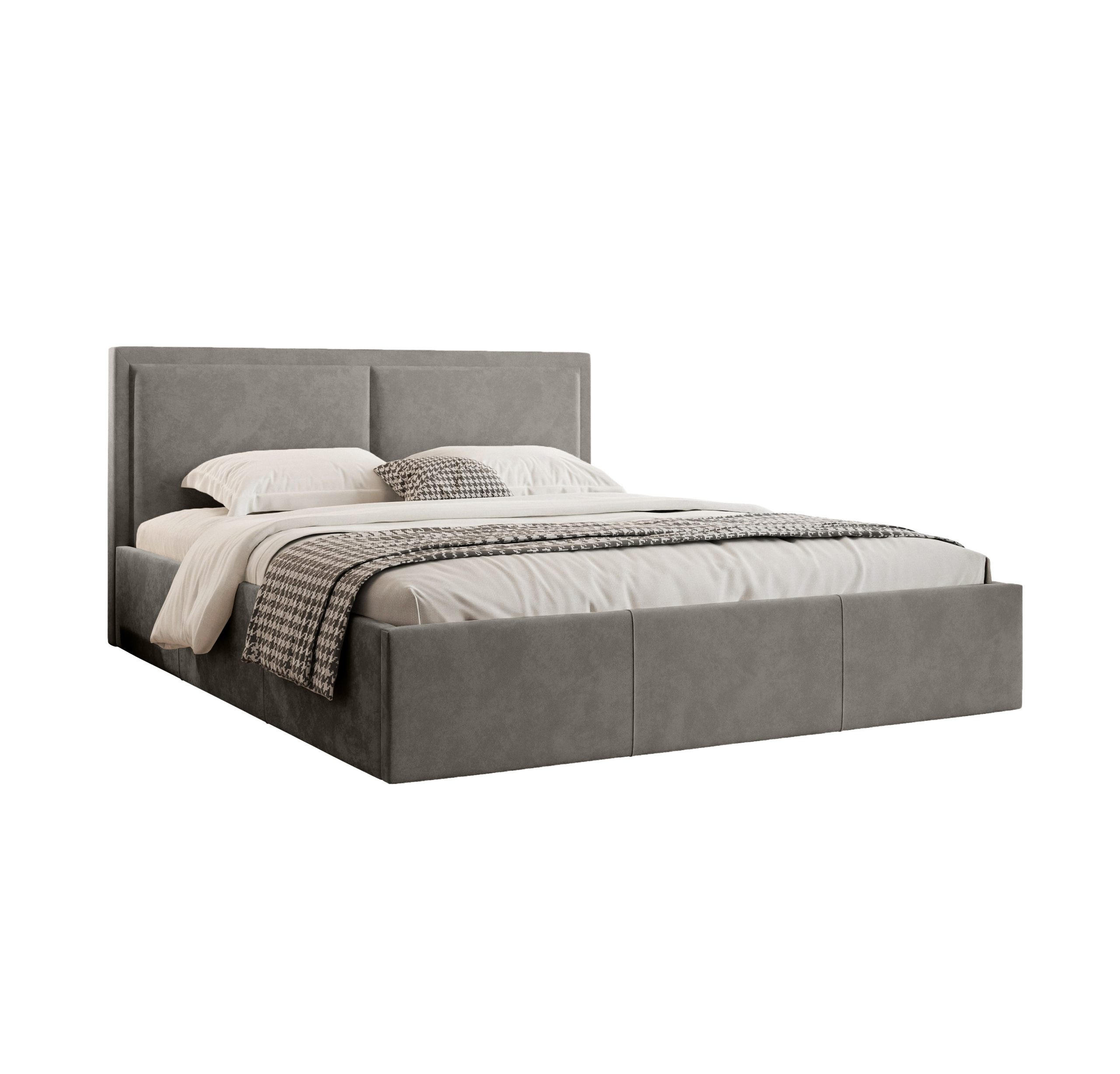 POLSTERBETT aus Polyester Osterne II 140x200 cm, Dunkelgrau - Dunkelgrau, Textil (140/200cm) - Fedve