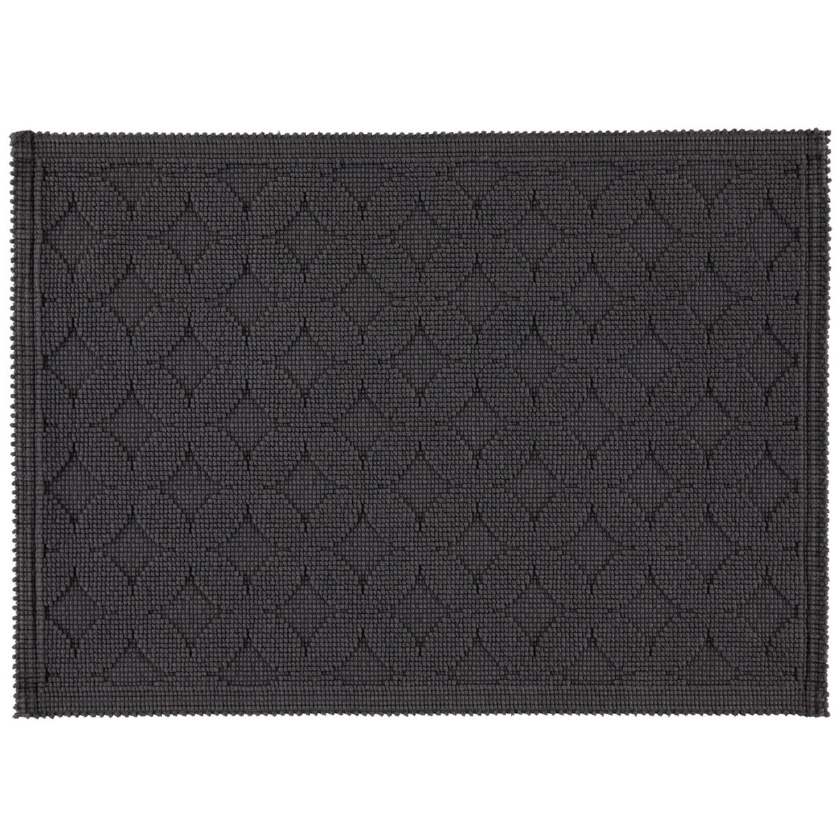 BADEMATTEN SEASIDE ZINN - 02 - Dunkelgrau, Textil (50/70cm) - Rhomtuft