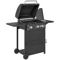 GASGRILL schwarz - Brombeere, Metall (123/98/58cm)