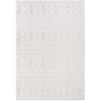 TEPPICH In-/Outdoor Kurzflor 3D-Strukturlook Polypropylen Küche Creme Rechteckig 240x340 - Creme, Textil (240/340cm) - KADIMA DESIGN