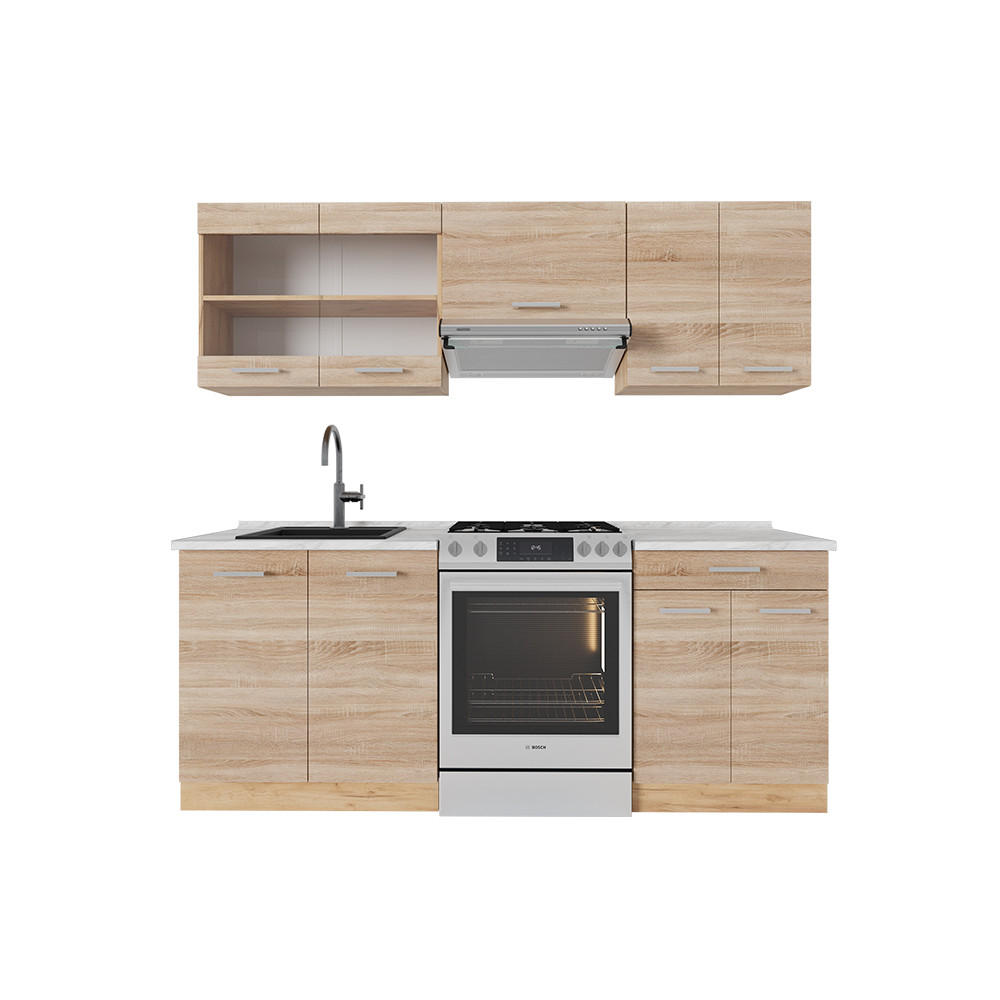 Honigeiche/Sonoma Eiche, Holzwerkstoff (200/81.6/60cm) - Vicco