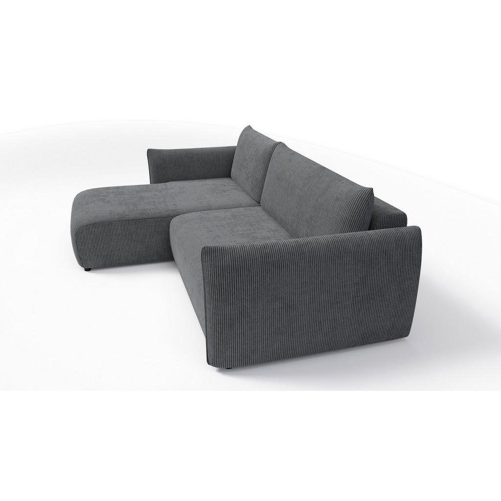 Thumbnail - Courtois Laville Ecksofa, Dunkelgrau, Textil, 3-Sitzer, L-Form, 248x173 cm, Wohnzimmer, Sofas & Couches, Wohnlandschafte...