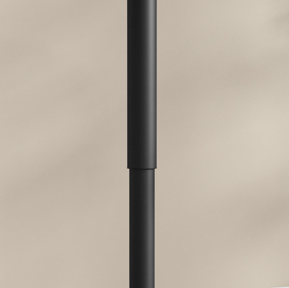 COUCHTISCH 60/60/93 cm höhenverstellbar mit wasserresistenter Tischplatte und stabilem Stahlfuß, Schwarz - Schwarz, Holzwerkstoff (60/60/93.5cm) - Redom