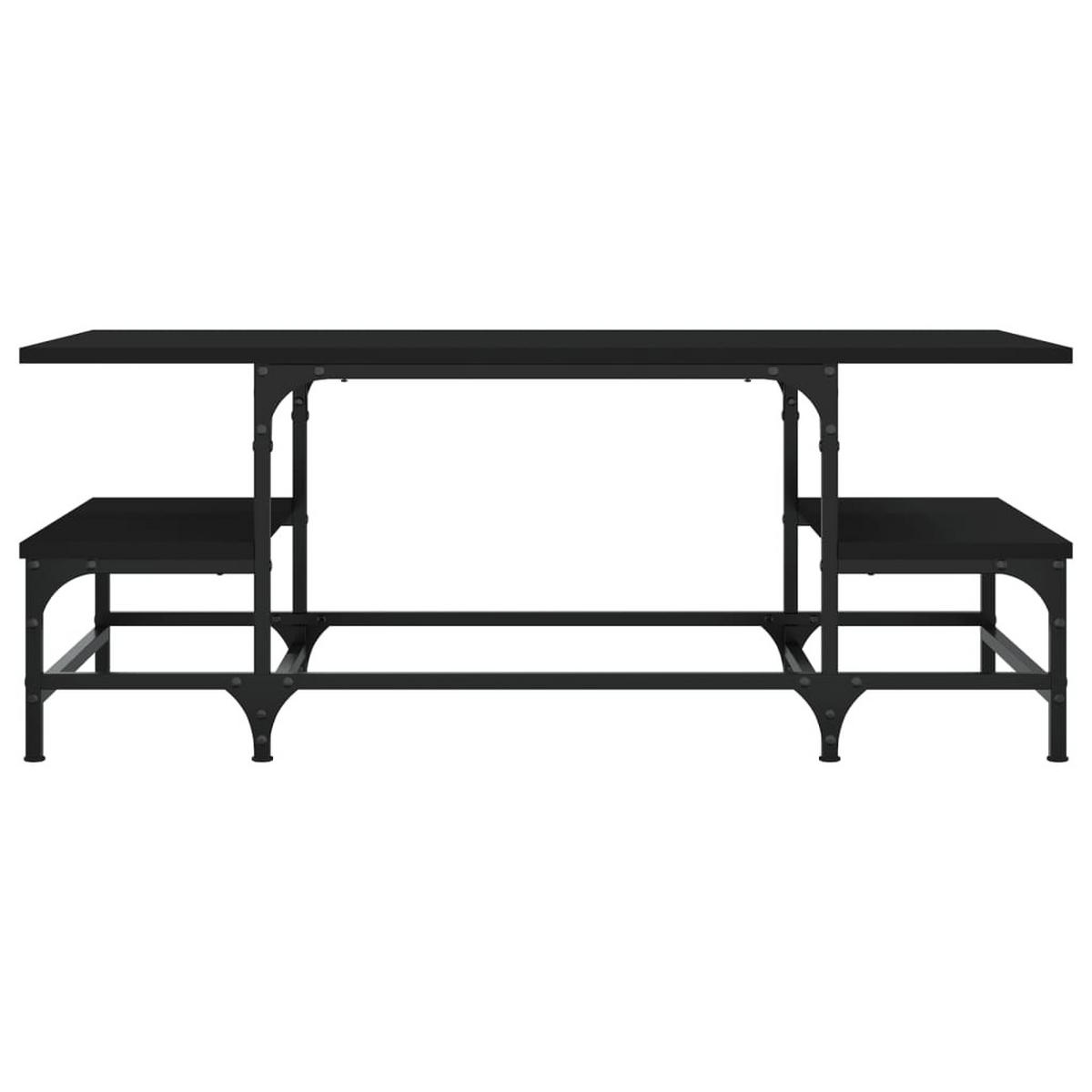 COUCHTISCH Schwarz 100x50,5x40 cm Holzwerkstoff - Schwarz, Holzwerkstoff (100/50.5/40cm) - furnicato