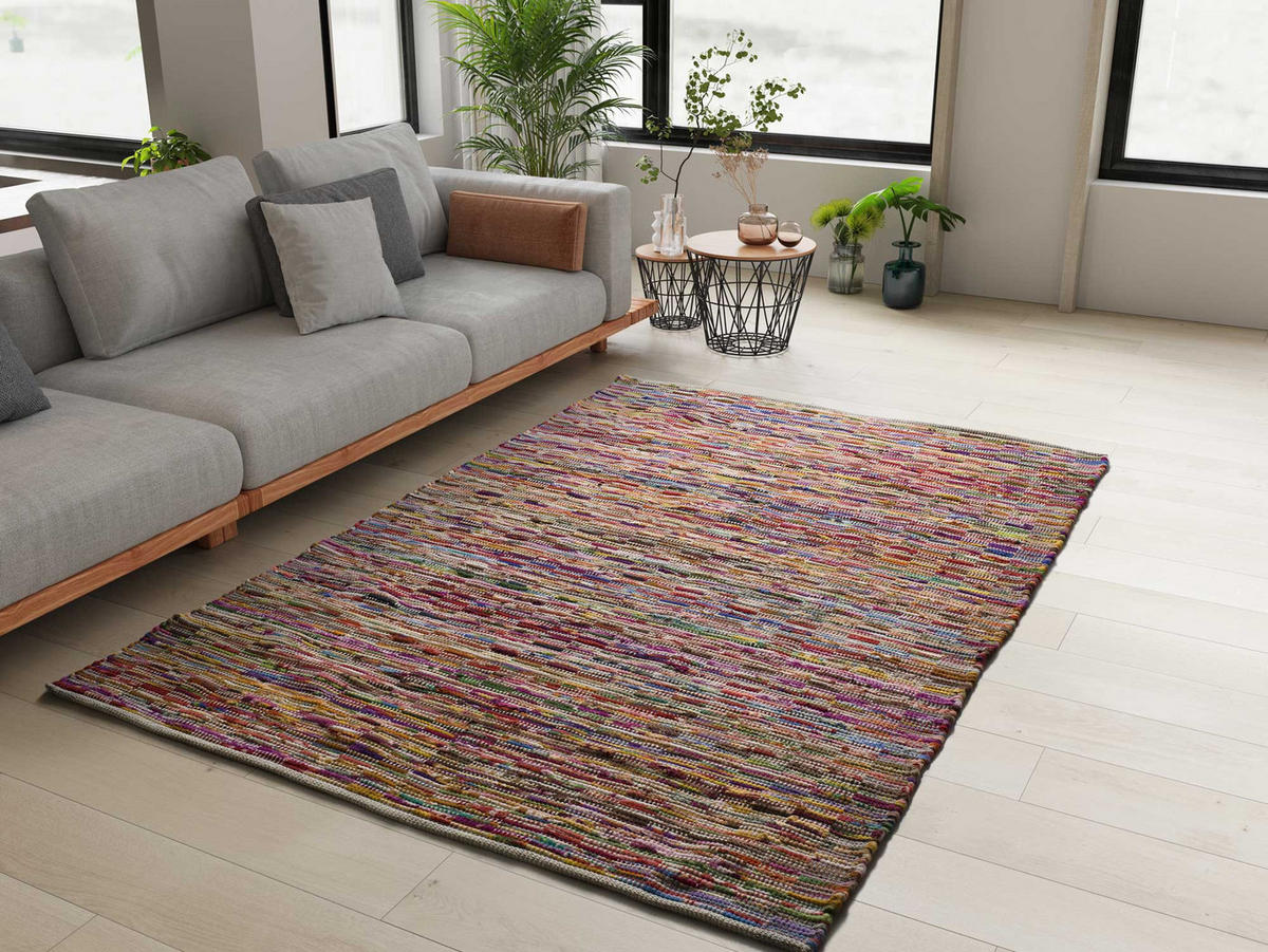 HANDWEBTEPPICH Mehrfarbig Reunite 60/110 cm - Multicolor, Textil (60/110cm) - Atticgo