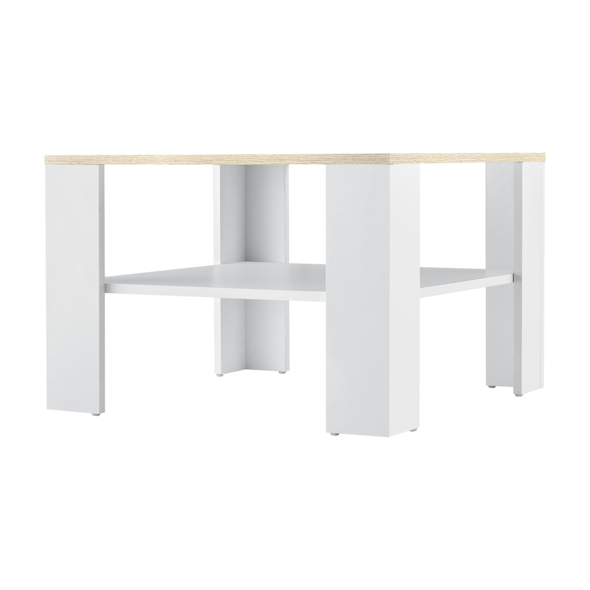 COUCHTISCH Aachen 60/60/40 - Beige, Holzwerkstoff (60/60/40cm) - [en.casa]