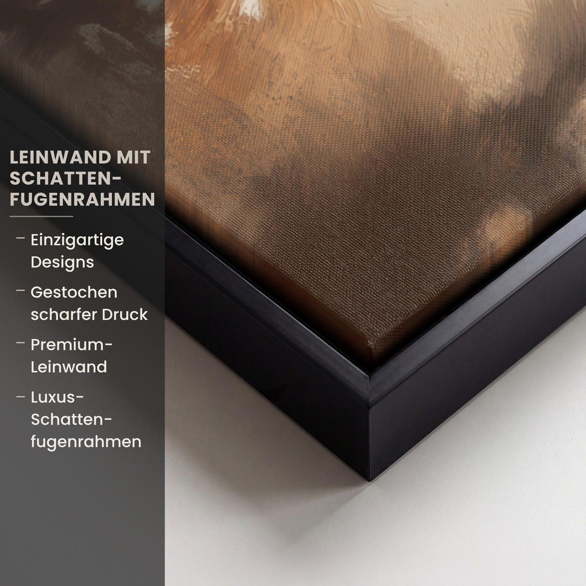 LEINWAND Bilder mit Rahmen - Weihnachten - Hirsch - Geweih - Weihnachtskugel - Rentier - 60x80 - Hellbraun, Textil (60/80cm) - MuchoWow