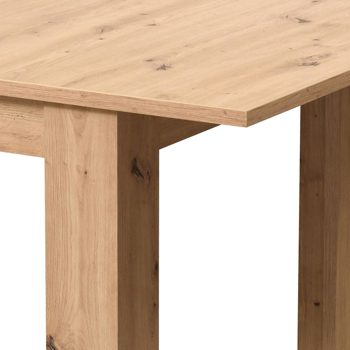 ESSTISCH in Naturholz 120-160/80/76 cm ausziehbar - Naturfarben, Holz (80/120/75cm) - Homestyle4u