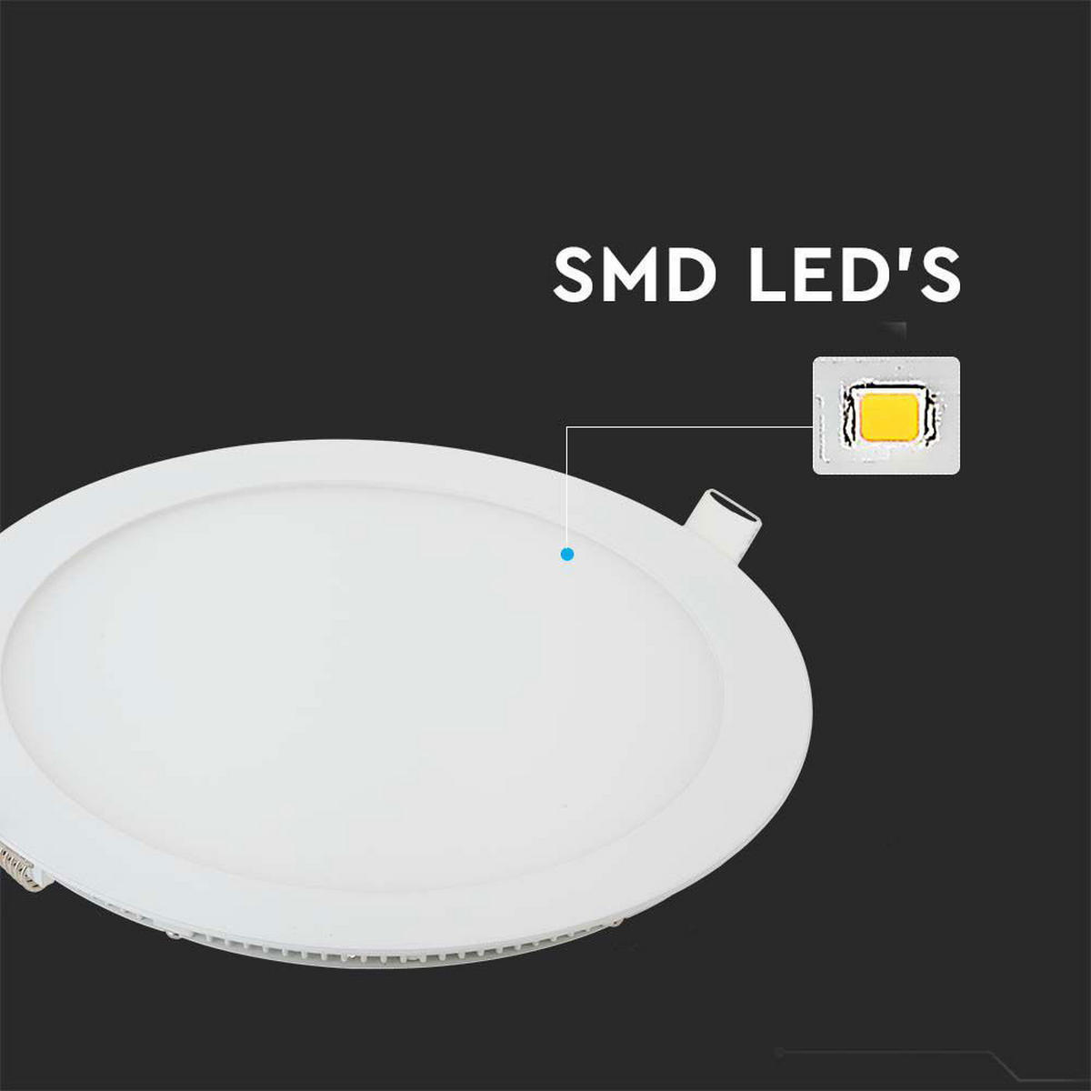 LED DECKENLEUCHTE Alu Weiß Rund - Weiß, Metall (17/17/1.2cm)