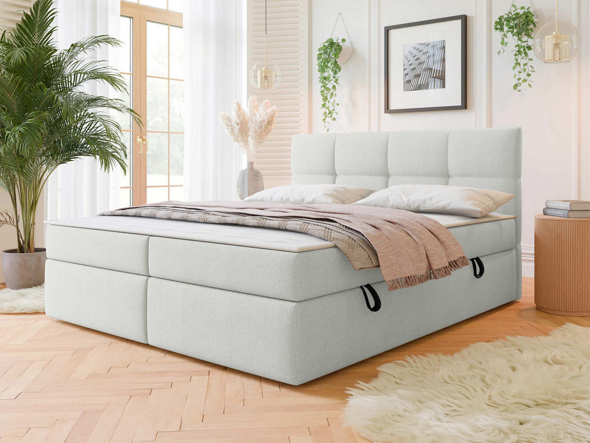 BOXBETT Figaro - Schwarz/Naturfarben, Holz/Textil (160/200cm) - MIRJAN24