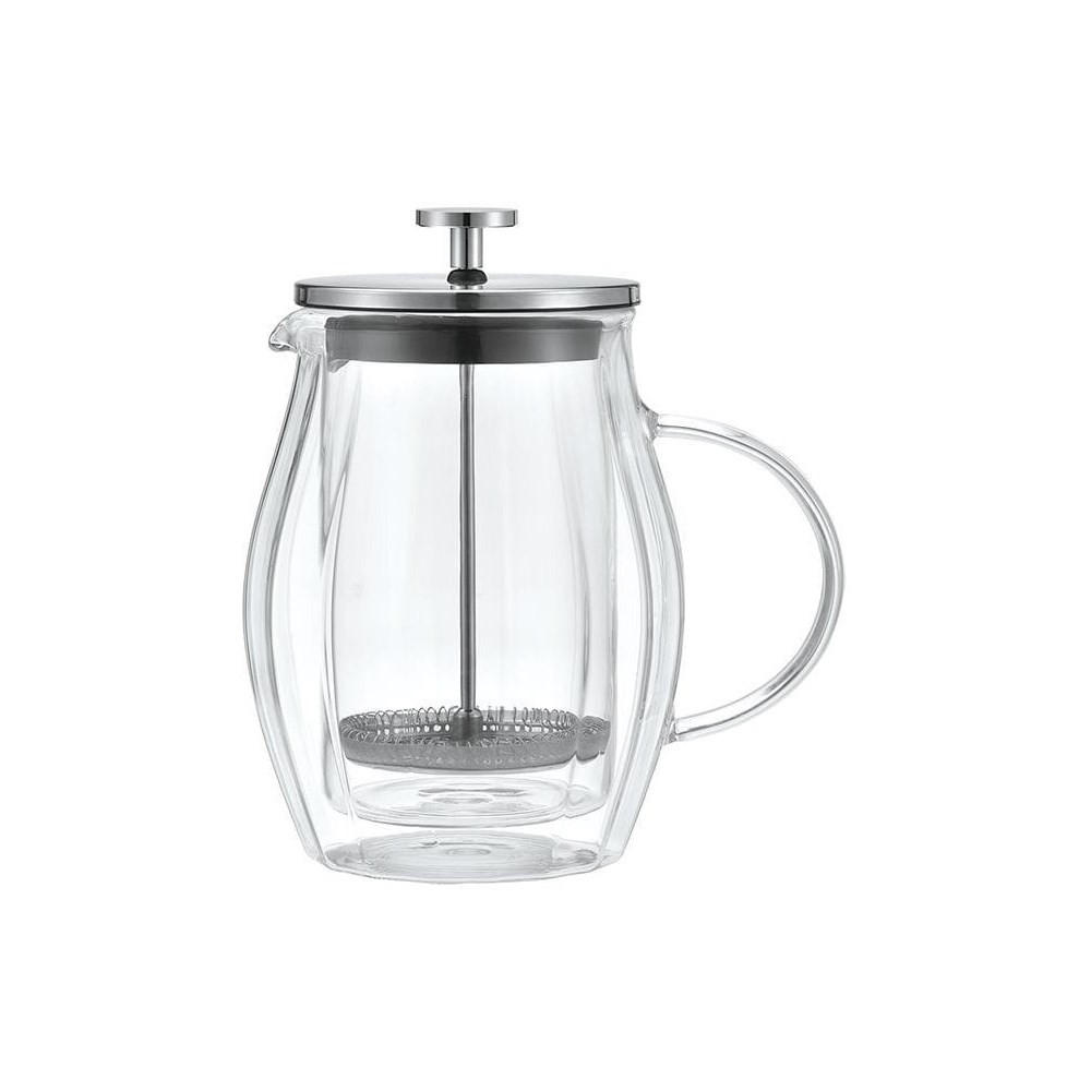 TEEKANNE Silber 10/10/20 cm KB7683 - Silberfarben, Glas (0.6L) - Klausberg 