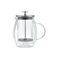 TEEKANNE Silber 10/10/20 cm KB7683 - Silberfarben, Glas (0.6L) - Klausberg 