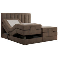 BOXBETT COMFORTO 180/200 - Braun Velvet - H3 - Braun, Holz/Textil (180/200cm) - MKS