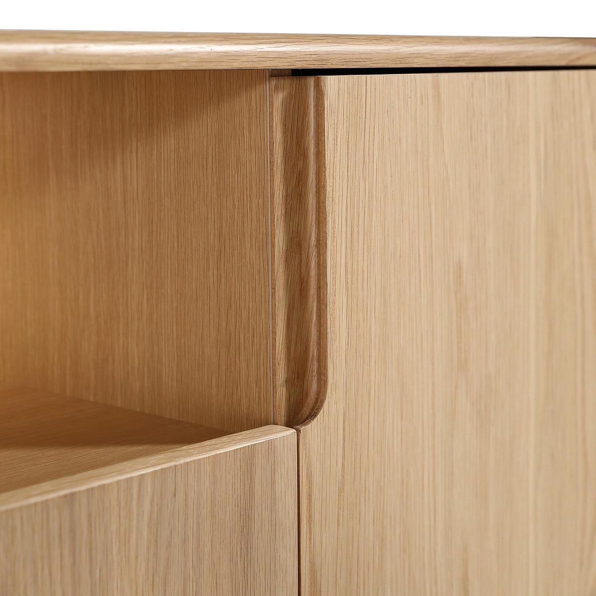 SIDEBOARD - Eiche teilmassiv - Eiche - Braun, Eichenholz/Holz (180/75/40cm) - home24