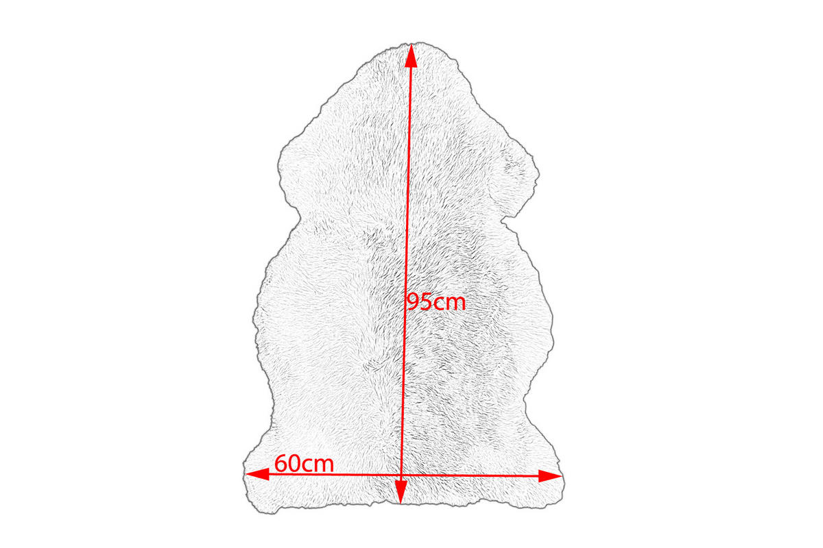 FELL CALEBRE Cremeweiß - Creme, Textil (60/95cm) - KAWOLA