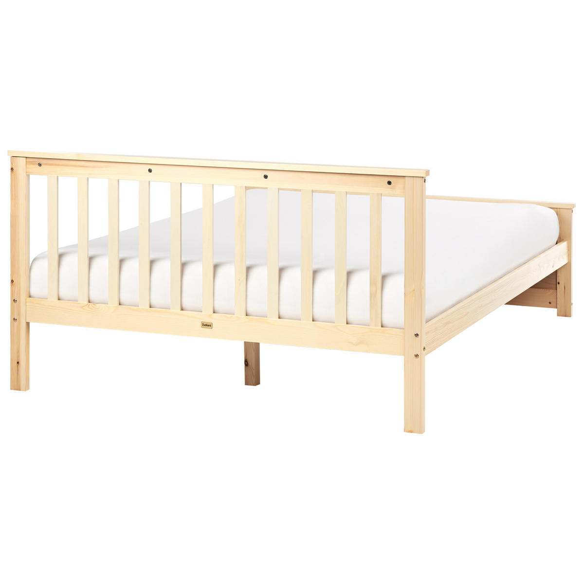BETT mit Lattenrost 140x200 cm Heller Holzfarbton Olendon - Hellbraun, Holz (140/200cm) - Beliani