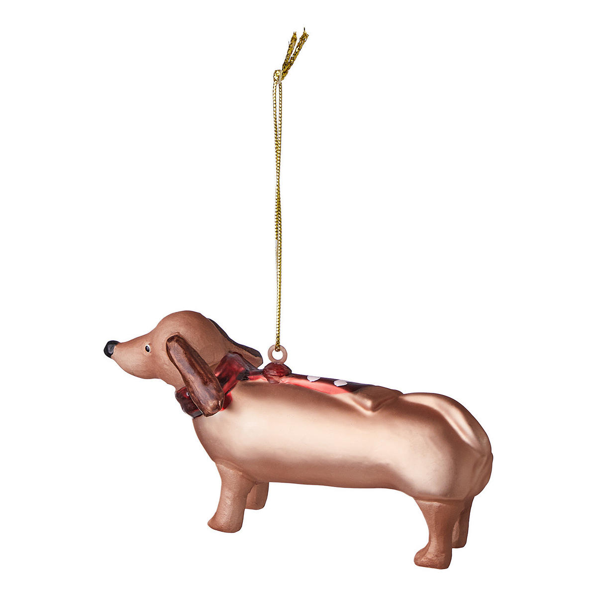 BAUMANHÄNGER Hang On Dackel - Hellbraun, Glas (3.4/6/11cm) - Butlers