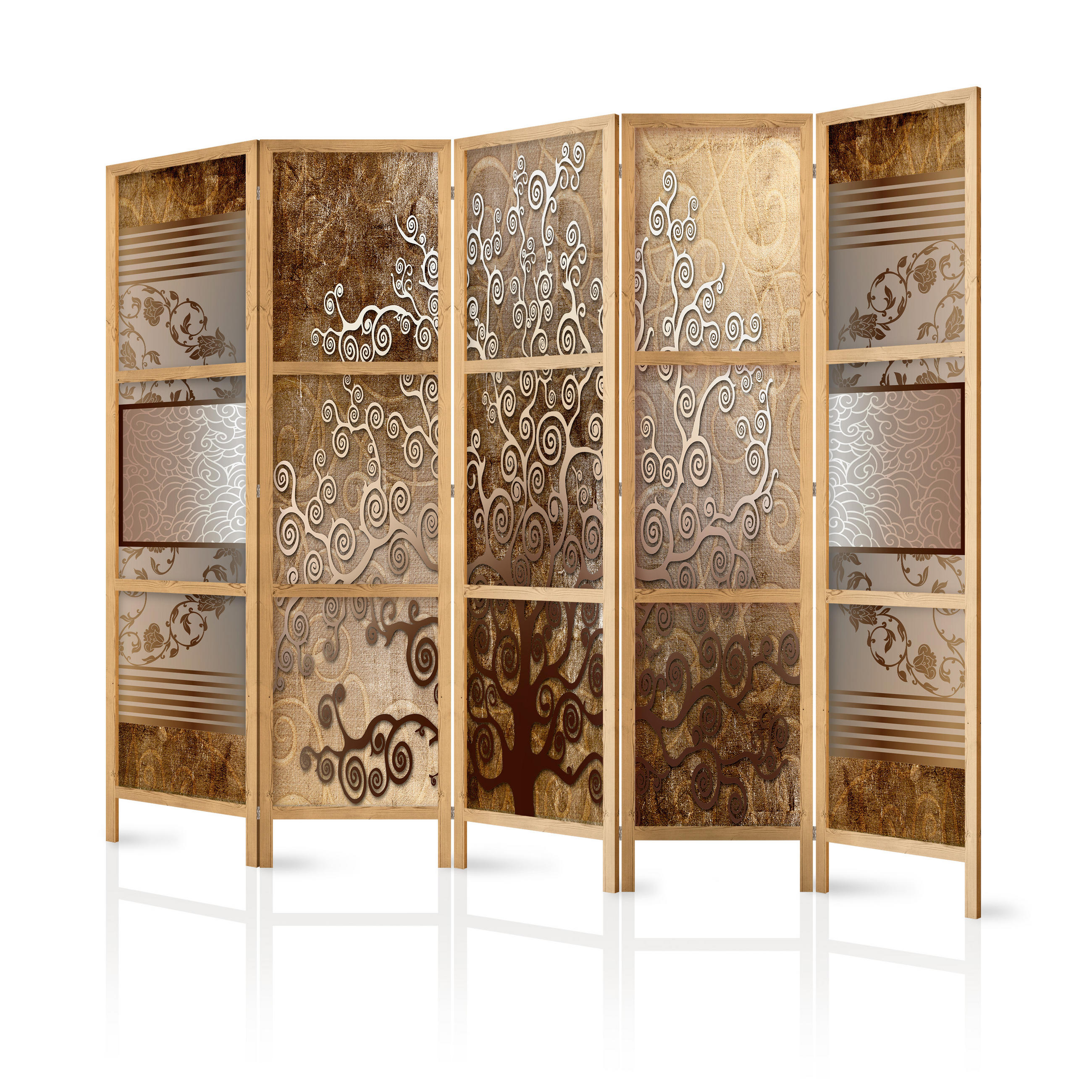 Muralo Paravent Braun 225x172x3 cm