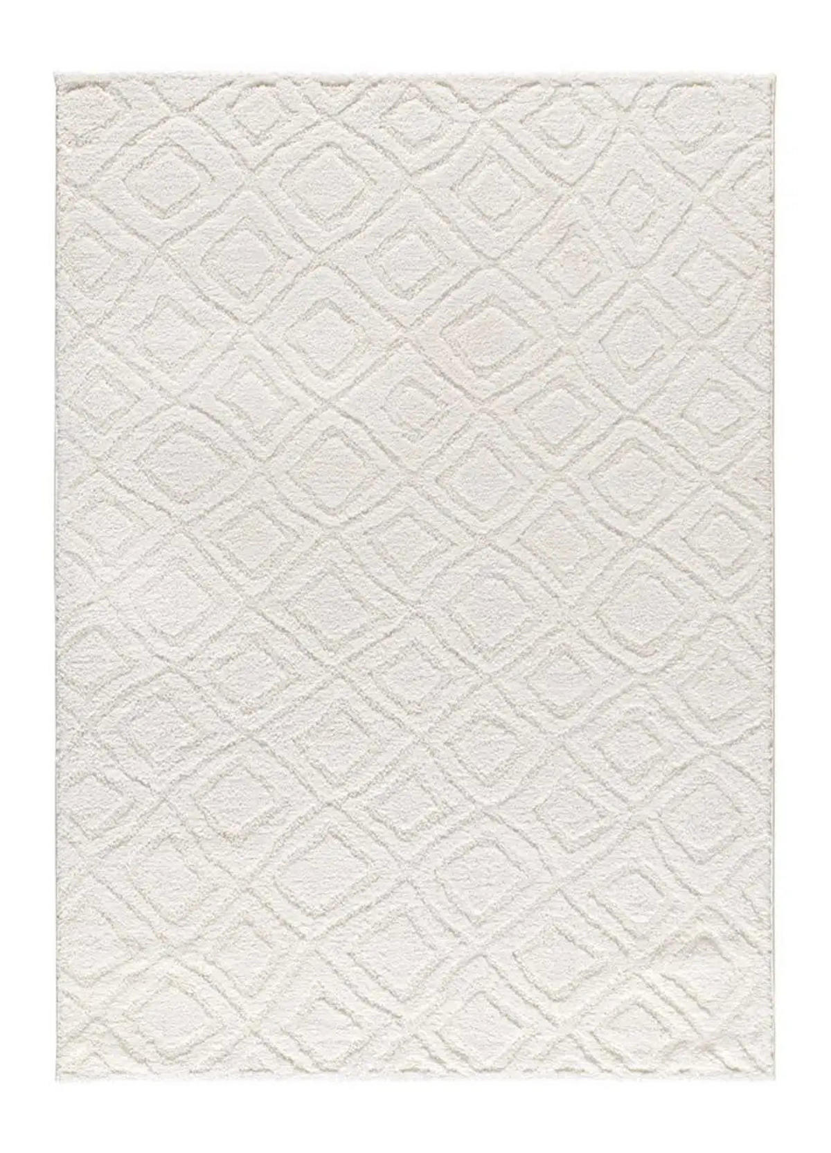 WEBTEPPICH Weiß Juno 190/285 cm - Weiß, Naturmaterialien/Textil (190/285cm) - Atticgo