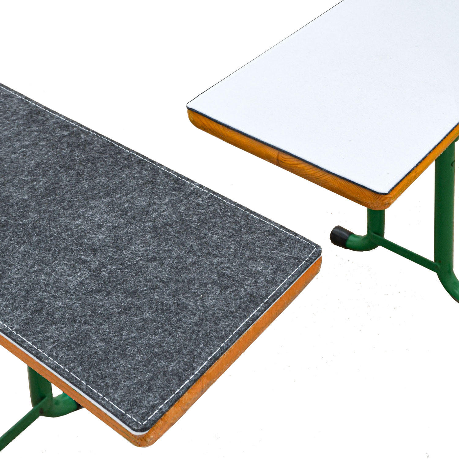 BIERBANKAUFLAGE Filz, Anthrazit, 180/28/0,8 cm - Grau, Kunststoff (28/1/180cm) - Dunedesign