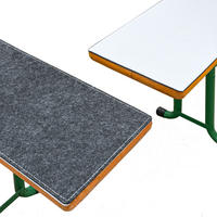BIERBANKAUFLAGE Filz, Anthrazit, 180/28/0,8 cm - Grau, Kunststoff (28/1/180cm) - Dunedesign