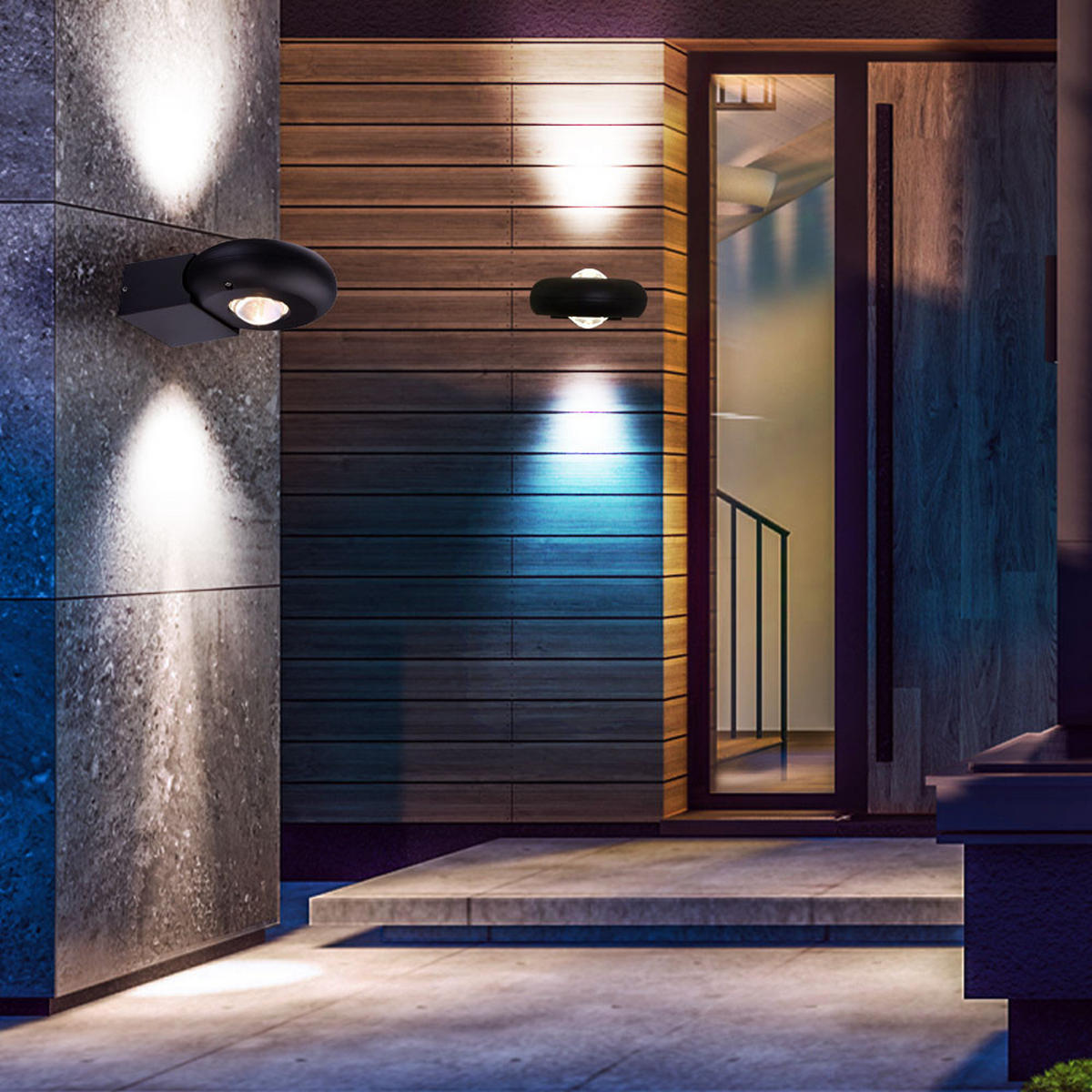 LED WANDLEUCHTE RINAH Aluminium Grau - Grau, Metall (14/7.1/19.5cm) - Globo Lighting