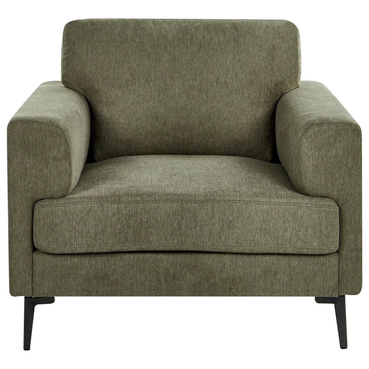 SESSEL Stoff Grün Lousto - Grün, Textil (102/85/65cm) - Beliani