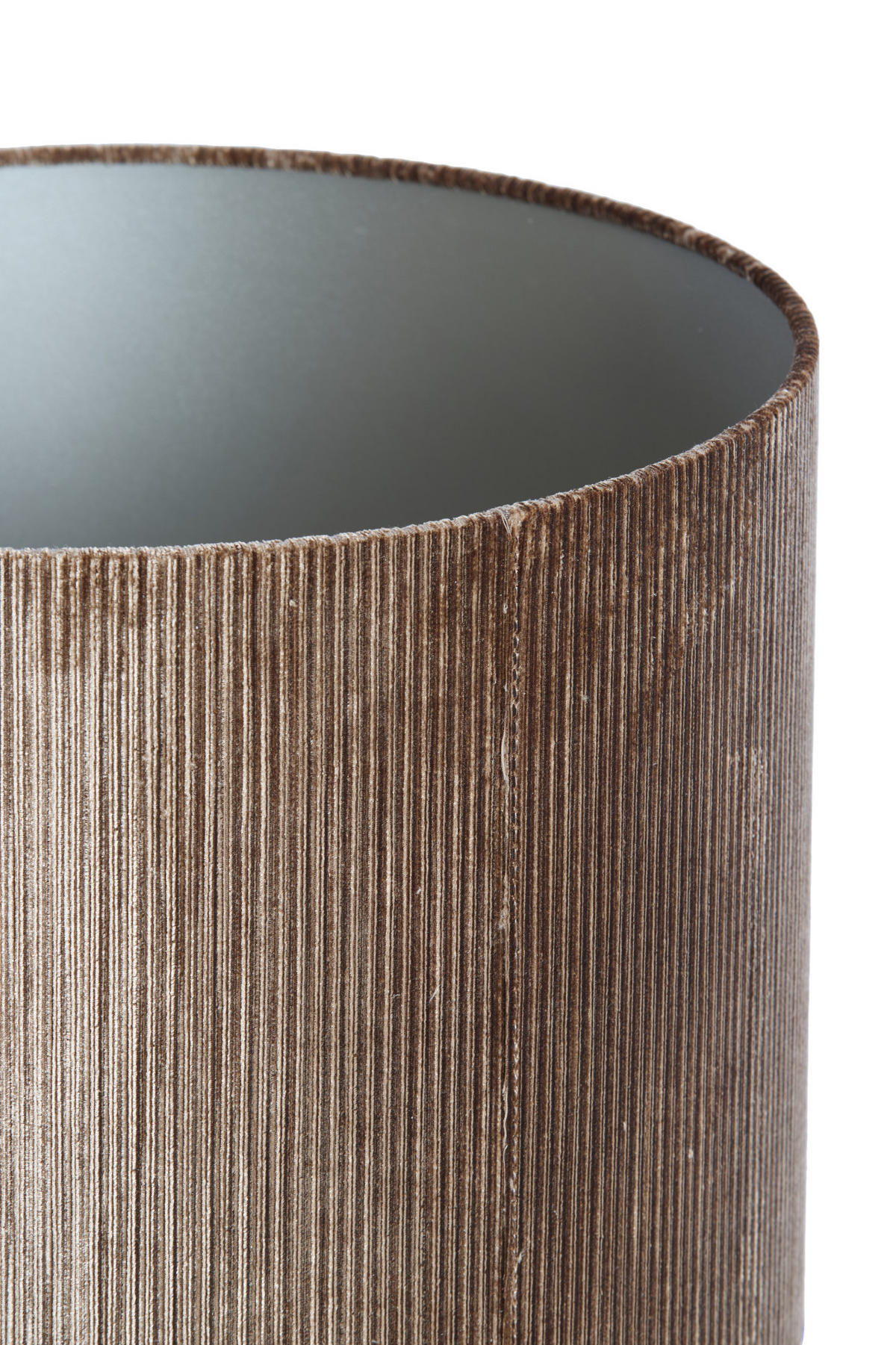LAMPENSCHIRM Flair Braun Ø25/18 cm - Braun, Textil (25/25/18cm) - Light & Living