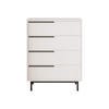 KOMMODE 75/44,5/95 cm - Weiß, Holz (75/95/44.5cm) - Mobili Rebecca