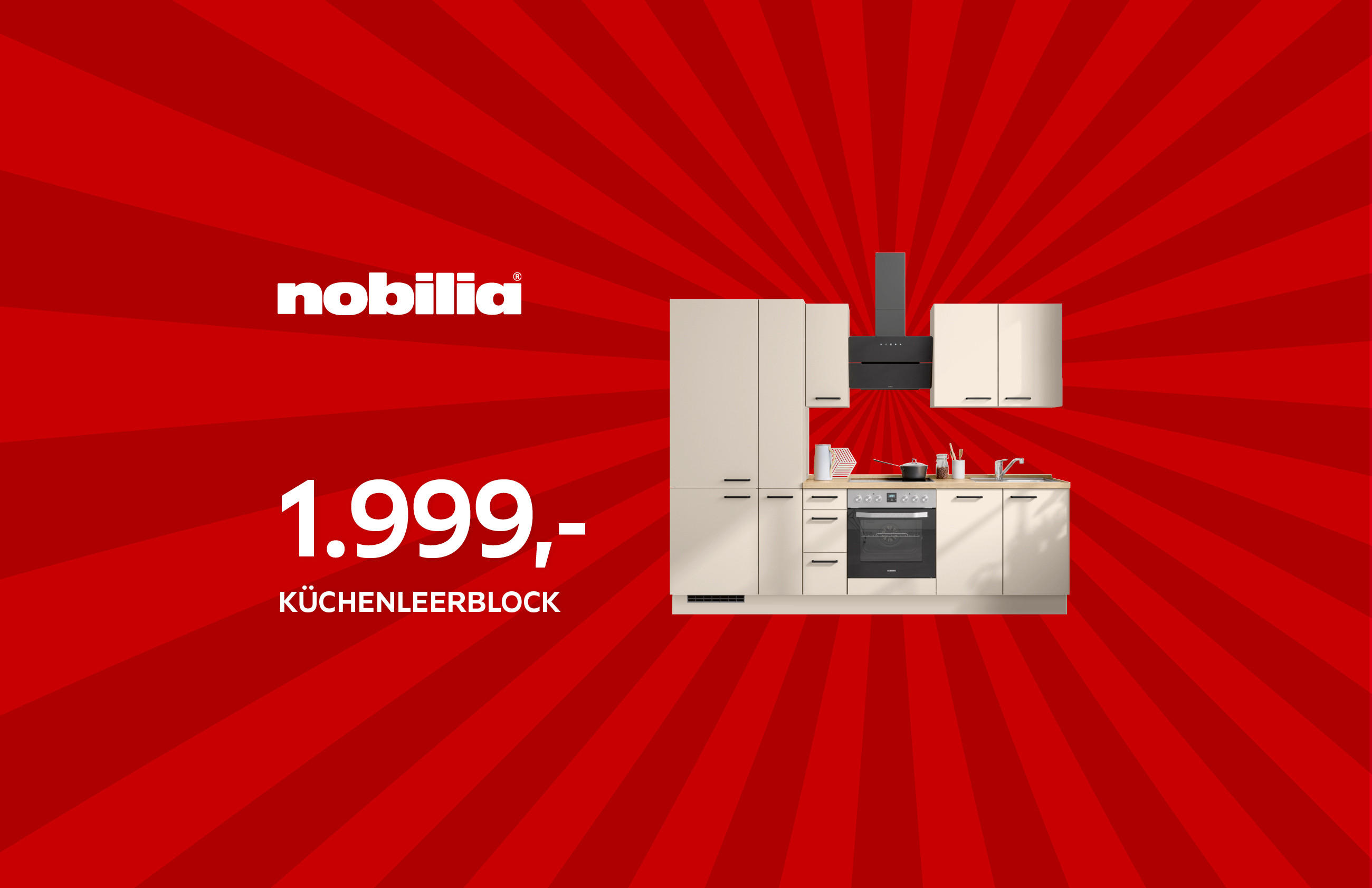 nobilia - 1.999,- KÜCHENBLOCK