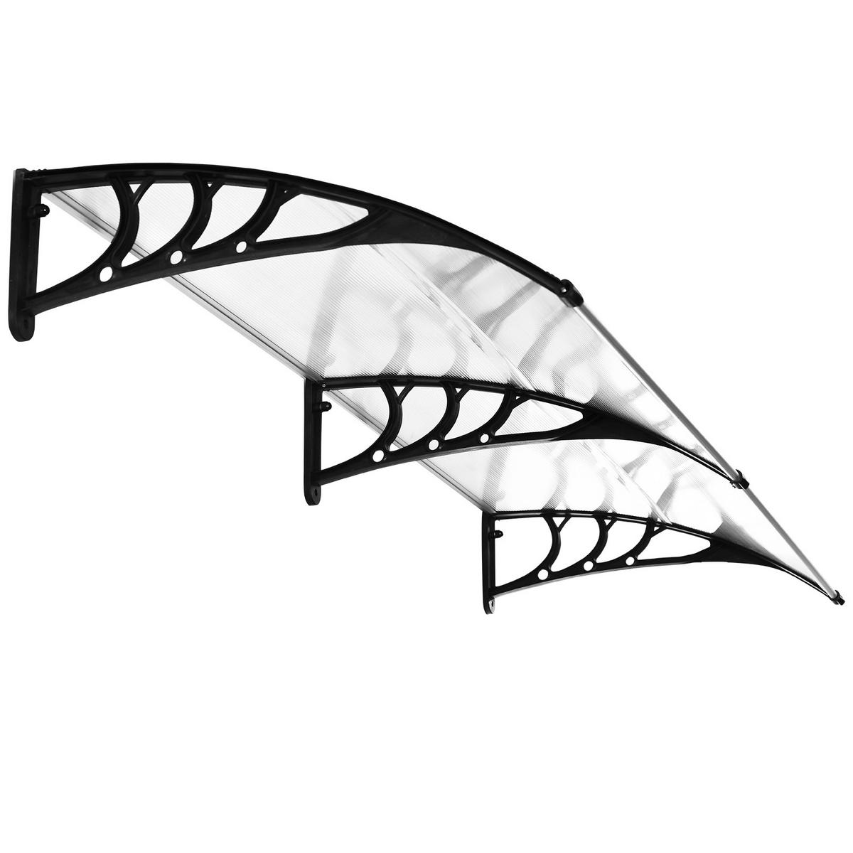 PULTVORDACH, Vordach, Alu, Transparent - Multicolor, Kunststoff (195/23/75cm) - Outsunny