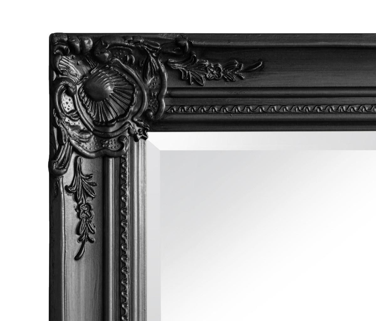 WANDSPIEGEL XXL 200x100 cm, Schwarz, Holz - Schwarz, Holz (100/200/100cm) - dasmöbelwerk