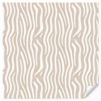TAPETE - Abstrakt - Zebra - Beige - 220x200 cm - Beige, Papier (220/200cm) - OnlyWow