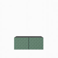 LOWBOARD ROVA 100/41/40 cm, Hängender TV-Schrank Schwarz / Grün - Schwarz/Grün, Holzwerkstoff (100/41/40cm) - MASSENO