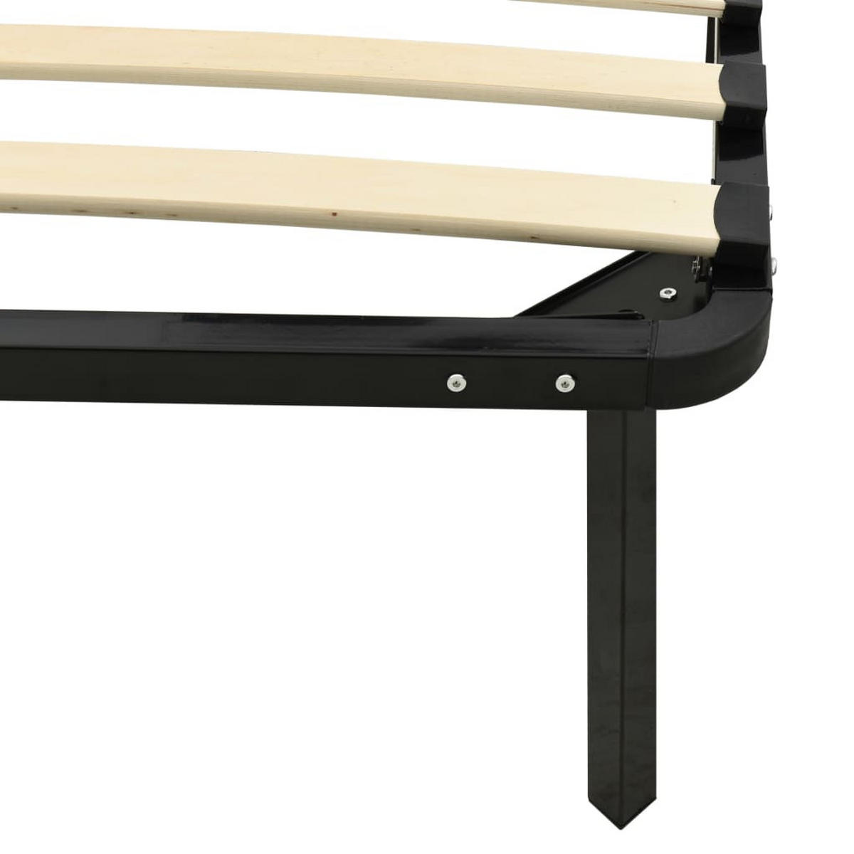 METALLBETT Hernández 120/200 cm - Schwarz, Metall (120/200cm) - Nettlife