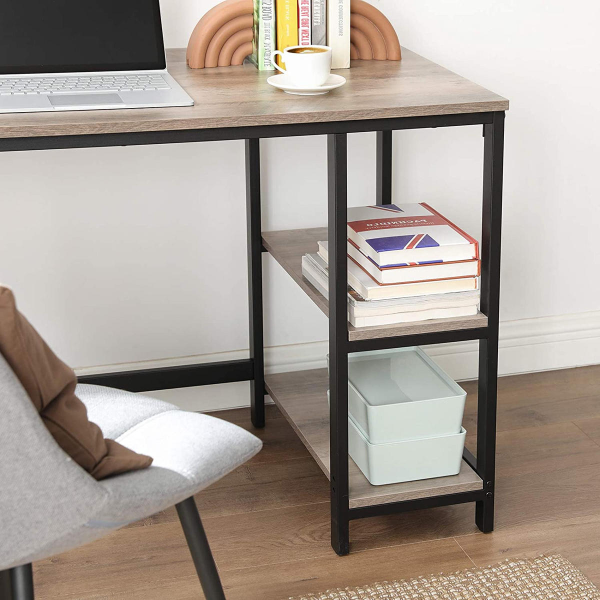 ECKSCHREIBTISCH COMPUTERTISCH - Schwarz, Holzwerkstoff (138/138/75cm) - Hansiro