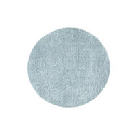 HOCHFLOR-TEPPICH City Shaggy 500 Türkis 200 cm Rund - Türkis, Textil (200/200cm) - carpet city