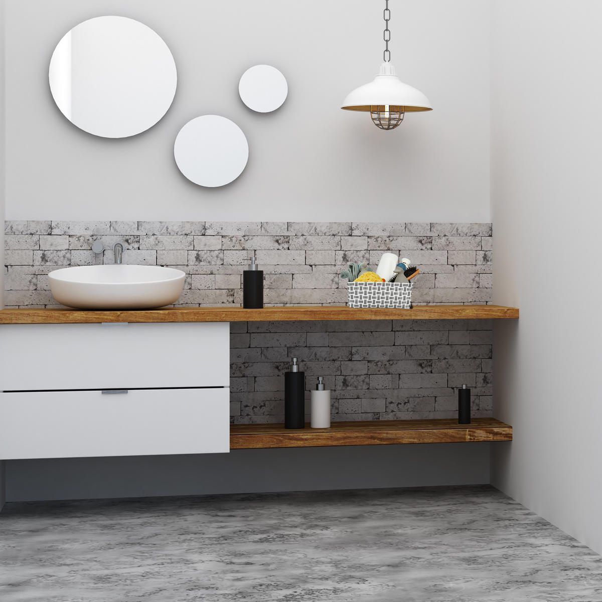 8XAUFBEWAHRUNGSKORB - Weiß/Grau, Kunststoff/Metall (35.5/10/25.5cm) - Relaxdays