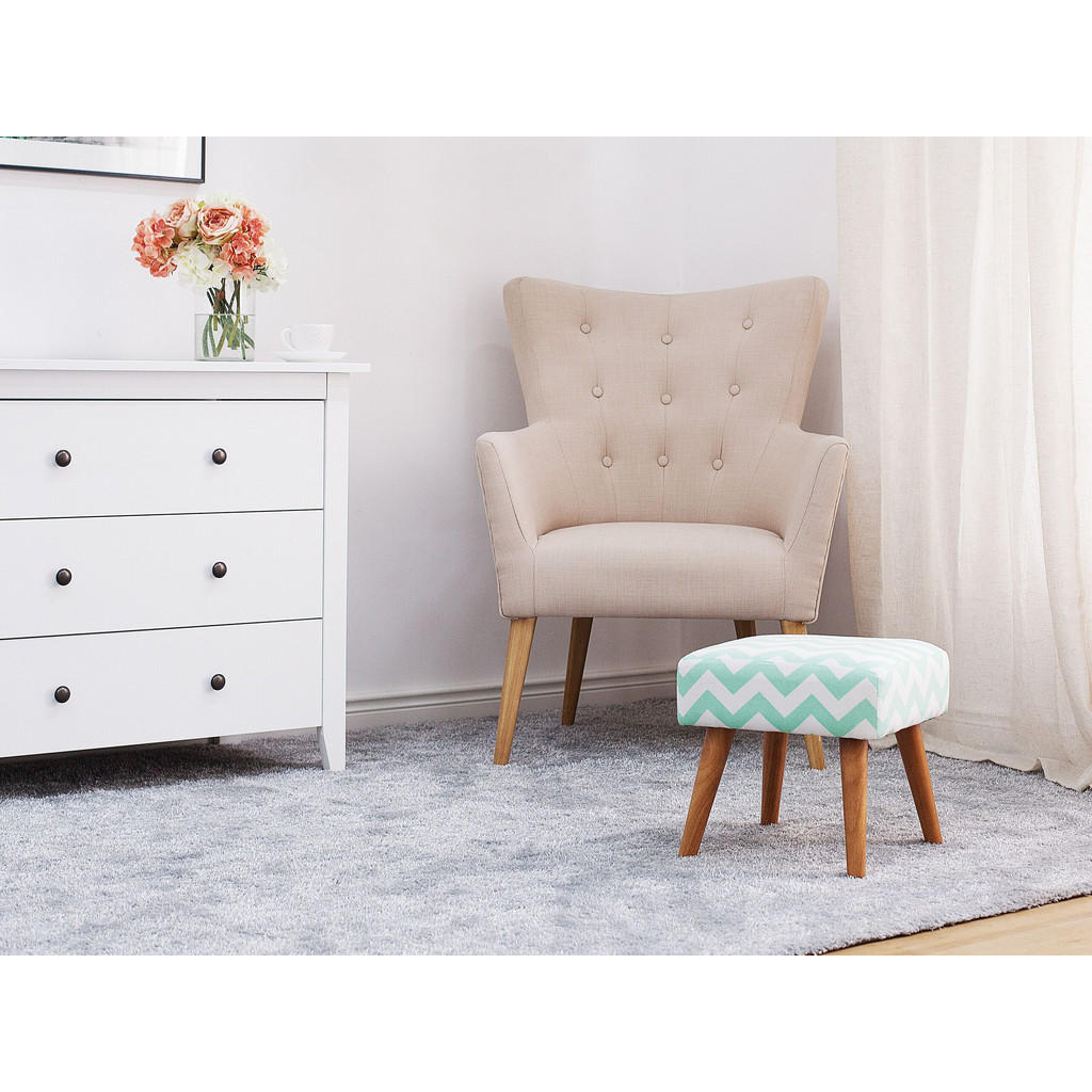 Thumbnail - Beliani Hocker, Grün, Textil, 1-Sitzer, Rechteckig, 50x42x39 cm, Wohnzimmer, Hocker, Sitzhocker