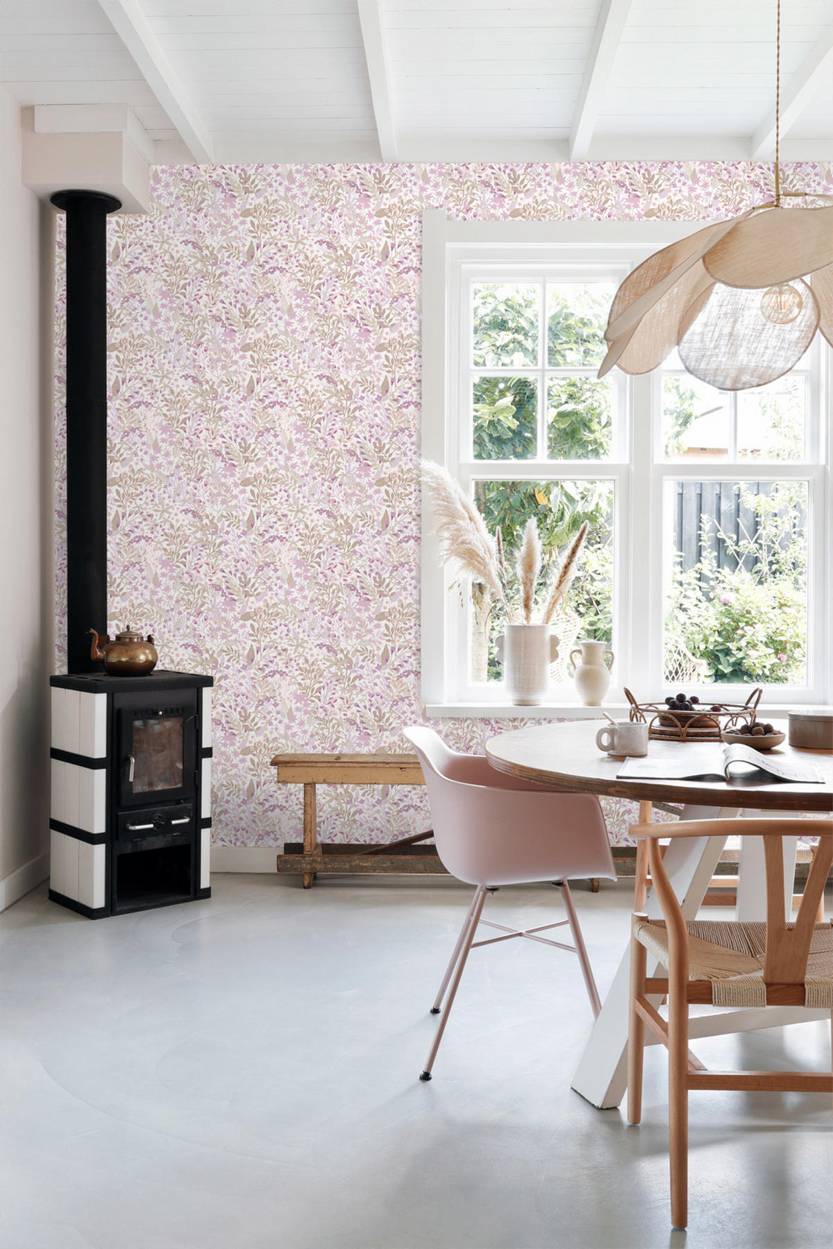 TAPETE Feldblumen 50 x 900 cm - Lila, Papier (50/900cm) - ESTAhome