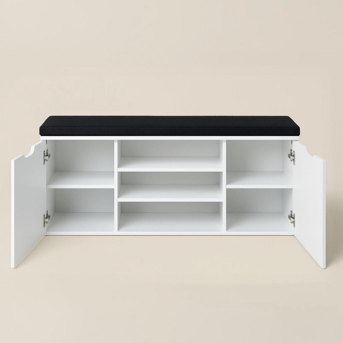 SCHUHSCHRANK Porta 103/30/46 cm Sitzfläche - Weiß, Holzwerkstoff (30/46/103cm) - BOXIMO