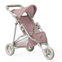 PUPPENWAGEN, Rosa, 54cm - Pink, Holzwerkstoff (33/54/61cm) - Teamson Kids