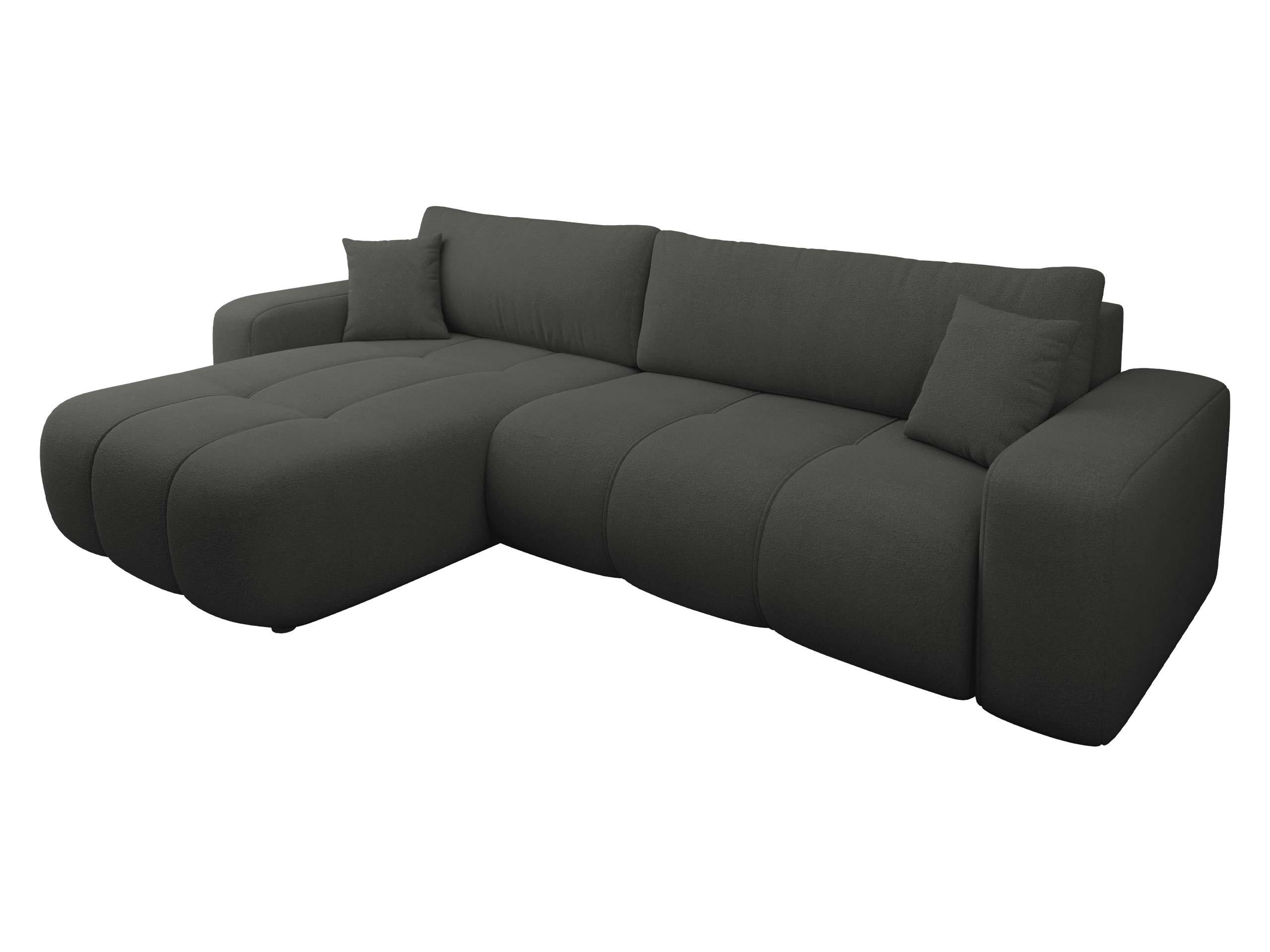 ECKSOFA Furyn Maxi - Schwarz, Holz/Kunststoff (274/145cm) - MIRJAN24