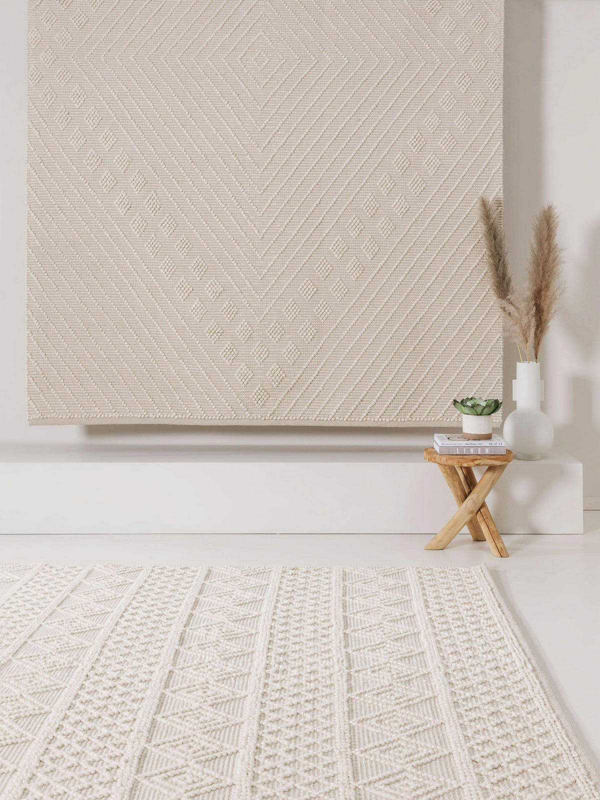 TEPPICH Jasper Cream 200x300 cm - Creme, Textil (200/300cm) - benuta Pure