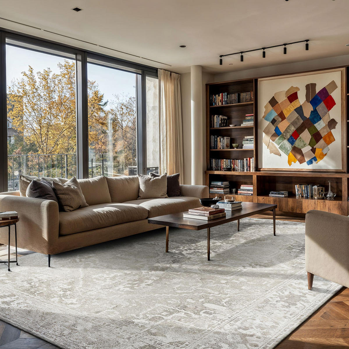 TEPPICH Suede Antiquarian Tabriz 140/200 cm - Grau, Kunststoff/Textil (140/200cm) - Louis De Poortere