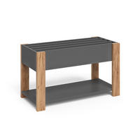 KINDERREGAL Malia Grau/Artisan 80 x 46 cm - Hellgrau/Grau, Holzwerkstoff (80/46/37cm) - VitaliSpa